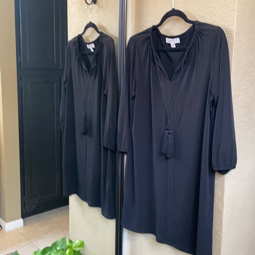 Michael Kors black jersey mini dress size M